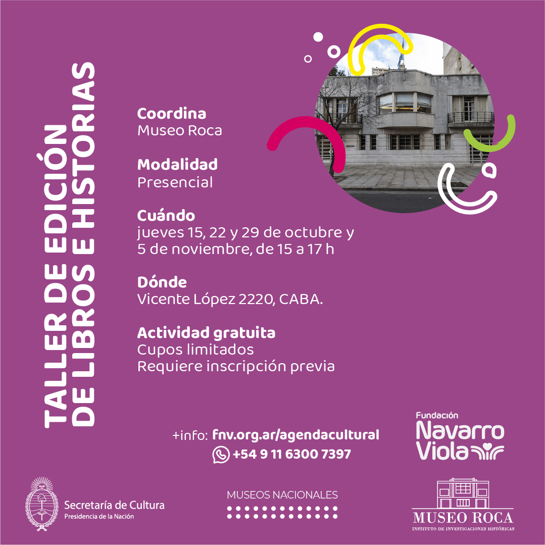 Taller de edición de libros e historia - Fundación Navarro Viola